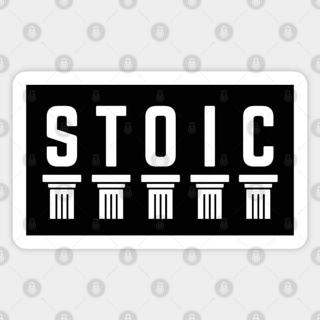 STOIC (LOGO) Sticker by Rules of the mind